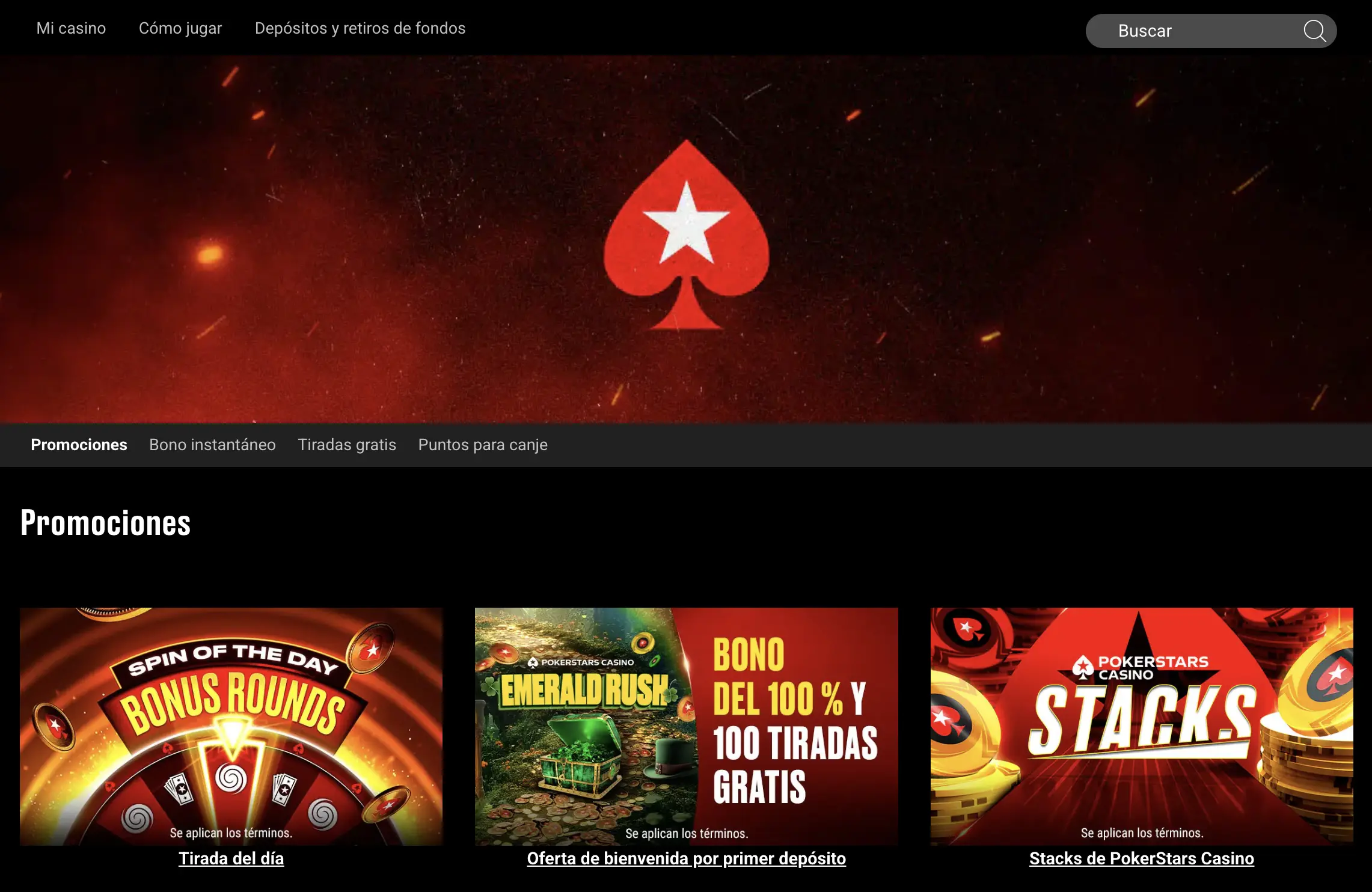 Bonos y promociones de PokerStars casino Bonos y promociones de PokerStars