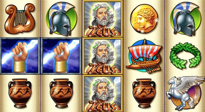 Zeus slot símbolos