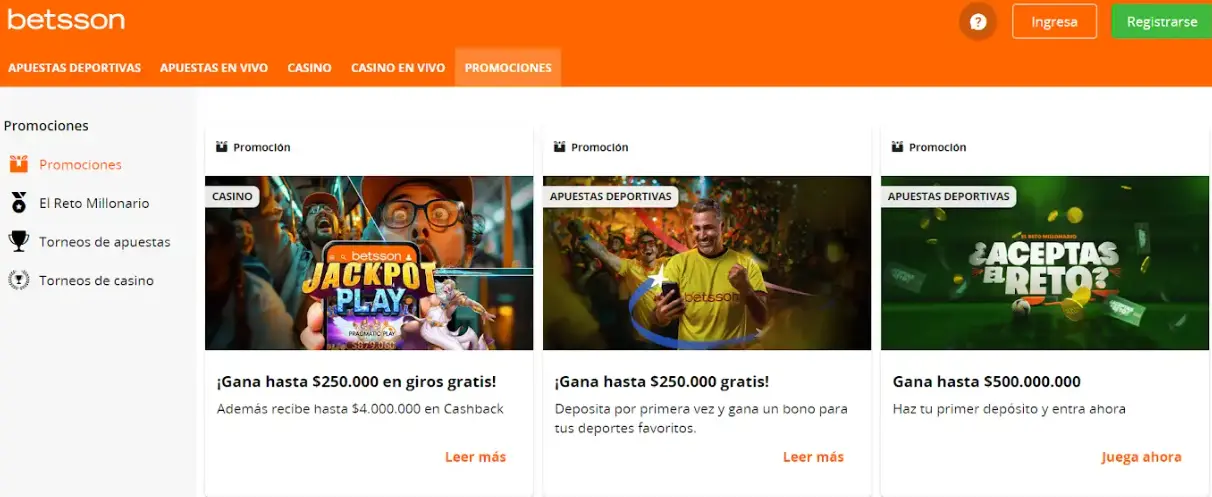 giros gratis betsson casino